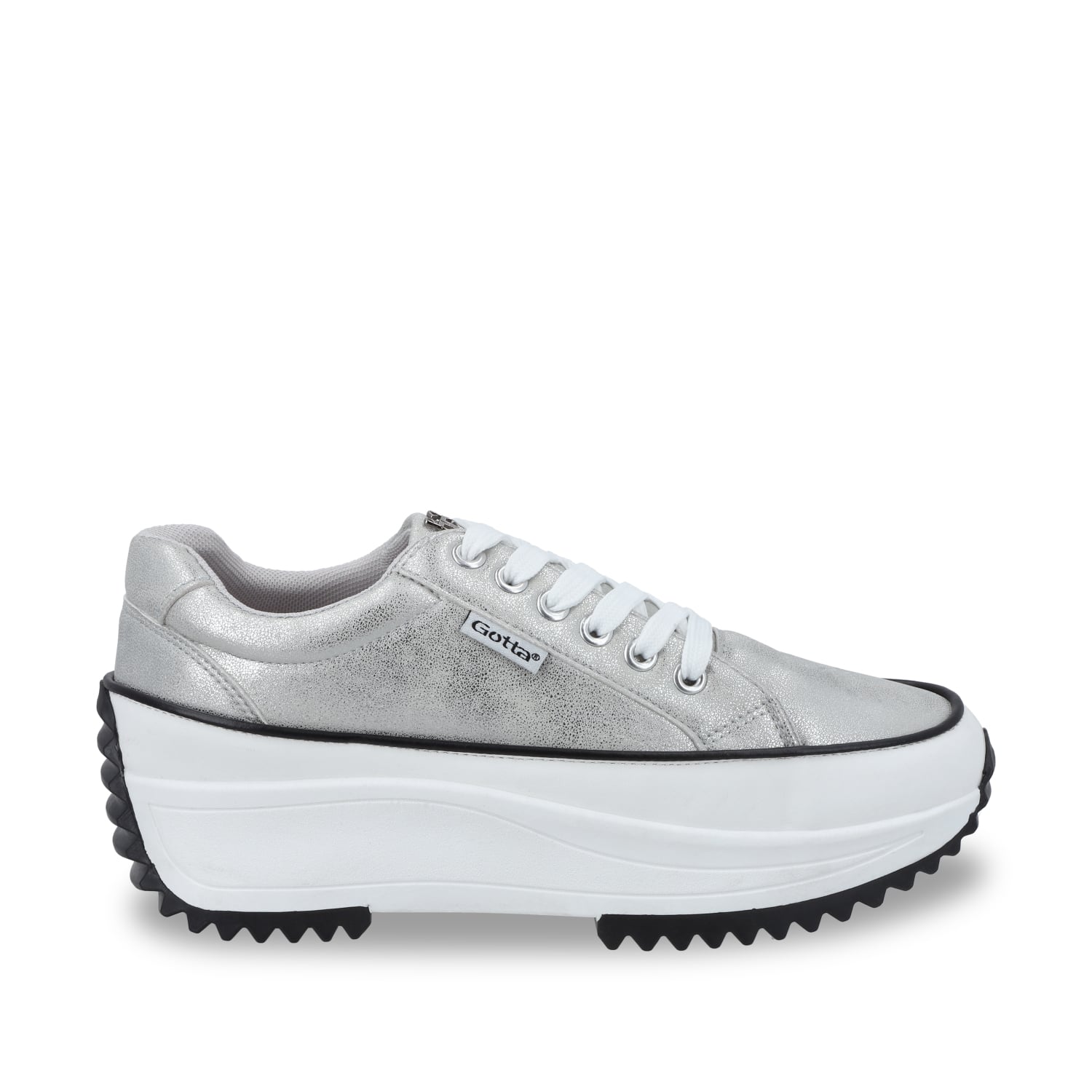 ZAPATILLA PLATEADA MUJER 25970 - 1