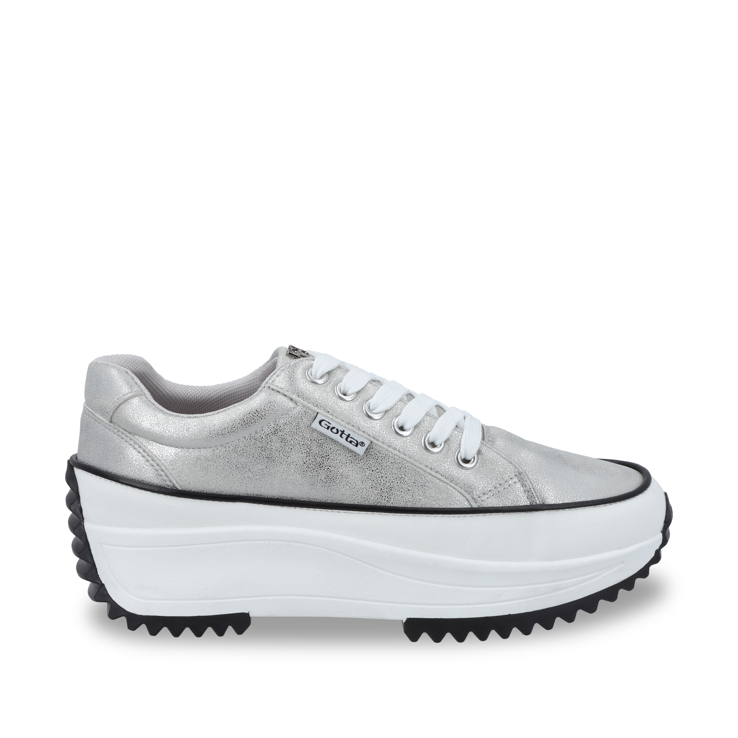 ZAPATILLA PLATEADA MUJER 25970 - 1