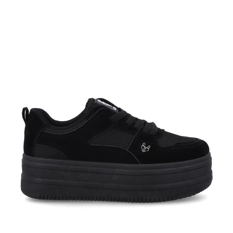 ZAPATILLA PLATAFORMA NEGRA MUJER 38562 - 1