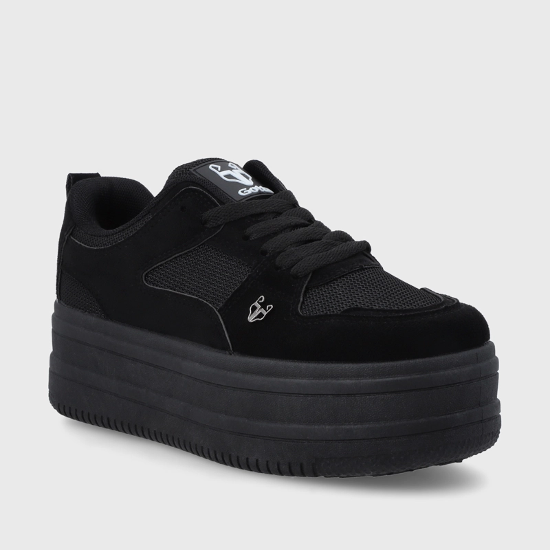 ZAPATILLA PLATAFORMA NEGRA MUJER 38562 - 2