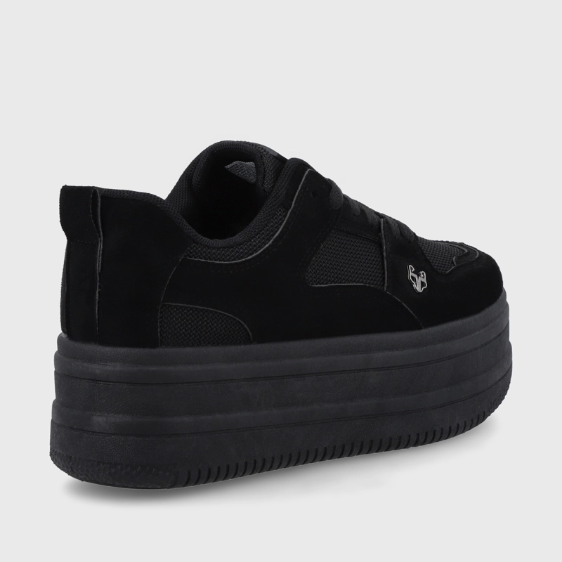 ZAPATILLA PLATAFORMA NEGRA MUJER 38562 - 5