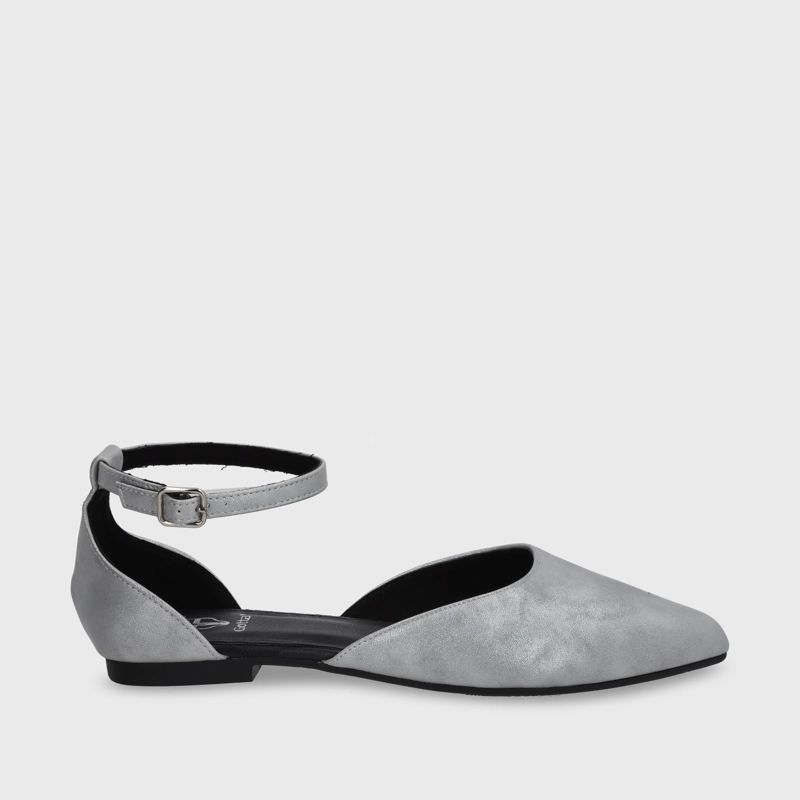 BALLERINA PLANO PLATEADO MUJER 54010 - 2