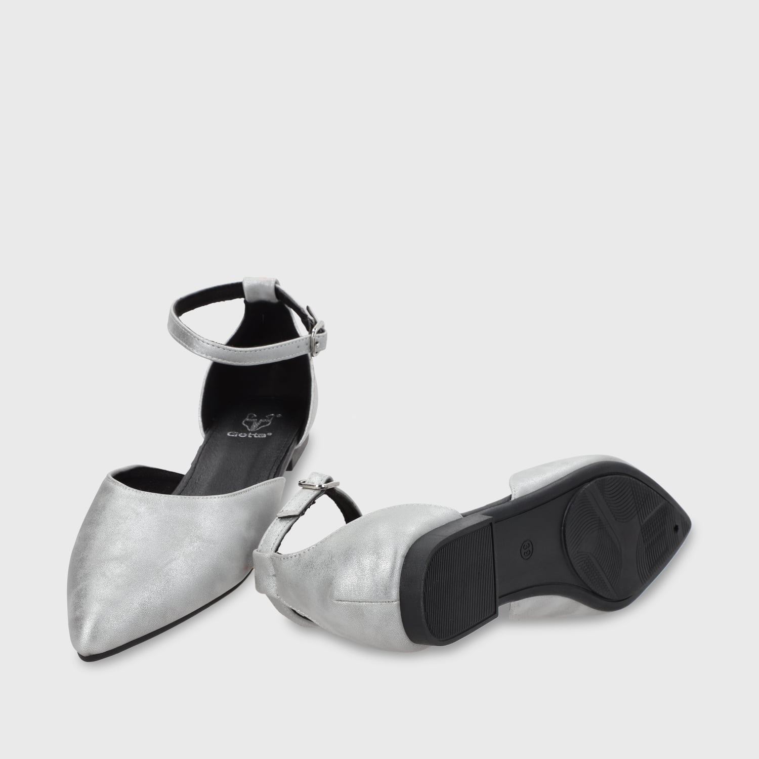BALLERINA PLANO PLATEADO MUJER 54010 - 8