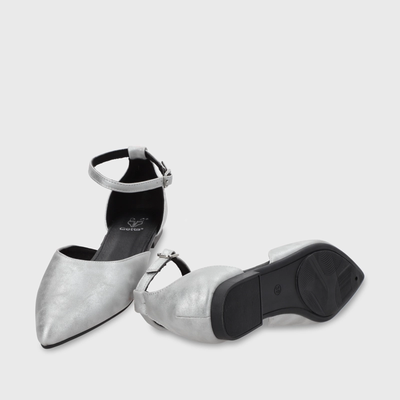 BALLERINA PLANO PLATEADO MUJER 54010 - 8