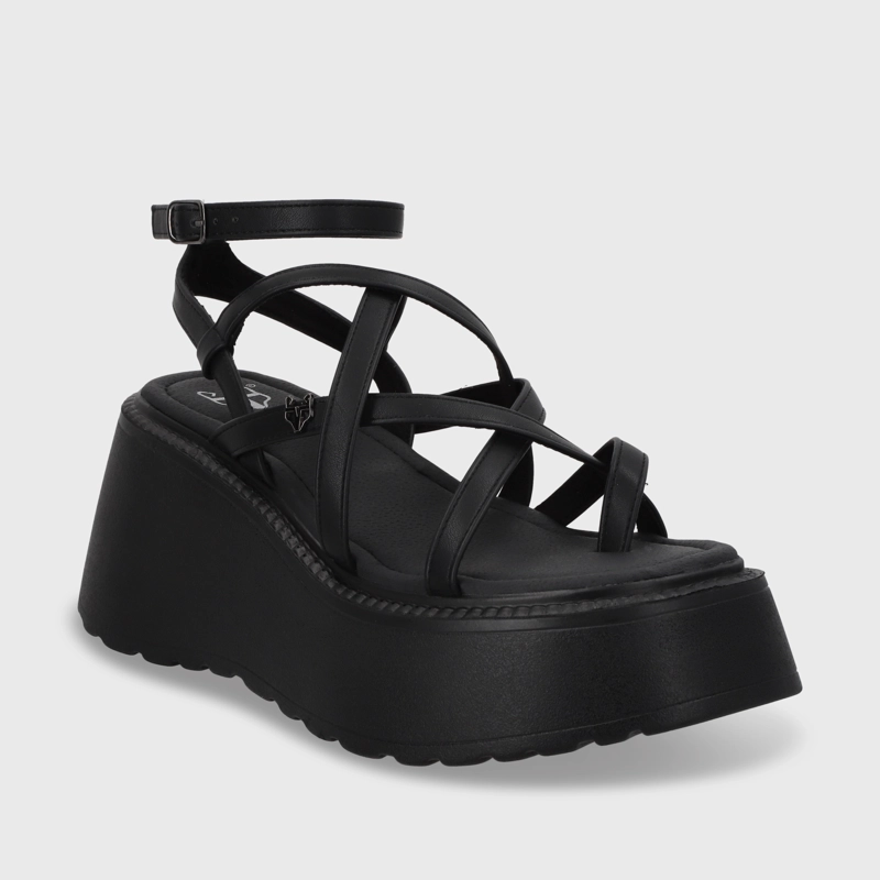 SANDALIA PLATAFORMA NEGRA MUJER GOTTA 53722 - 3