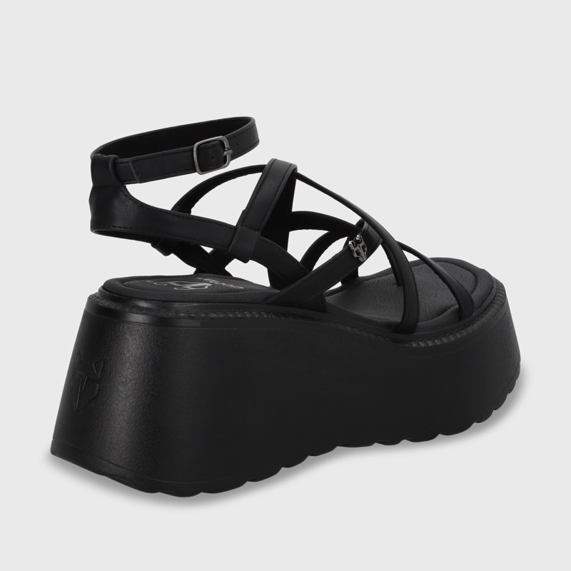 SANDALIA PLATAFORMA NEGRA MUJER GOTTA 53722 - 6