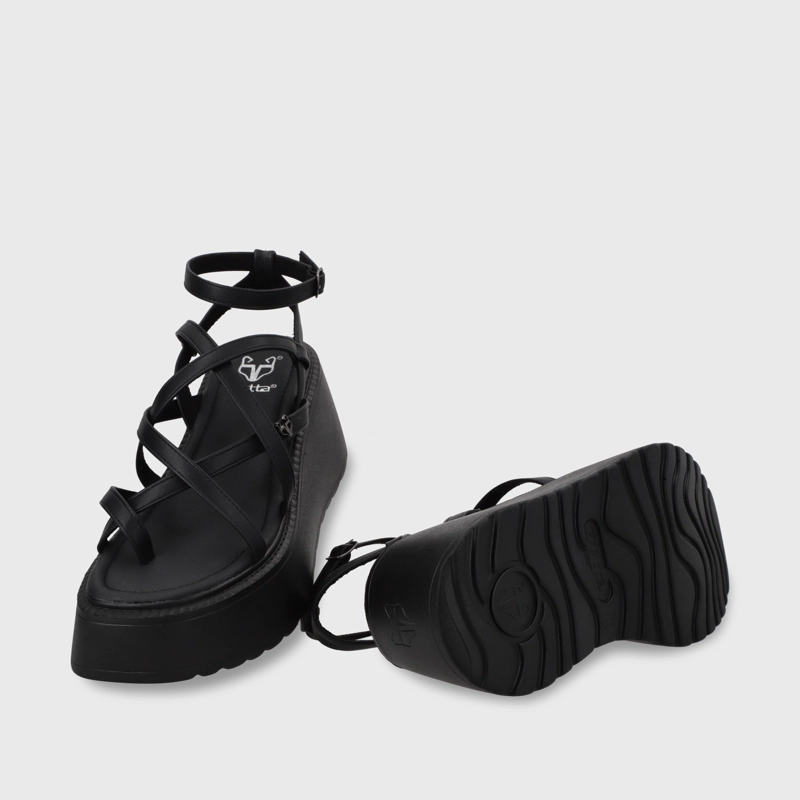 SANDALIA PLATAFORMA NEGRA MUJER GOTTA 53722 - 8