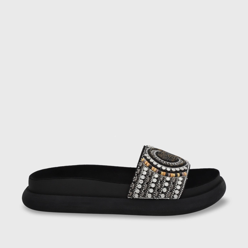 SANDALIA PLANA MUJER GOTTA NEGRA 53704 - 2