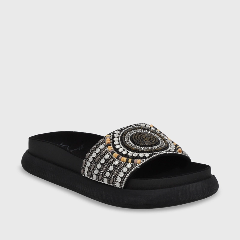 SANDALIA PLANA MUJER GOTTA NEGRA 53704 - 3