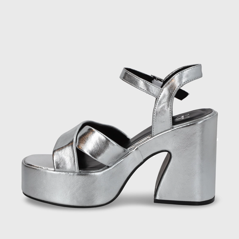 SANDALIA PLATAFORMA MUJER GOTTA PLATEADA 45701 - 5