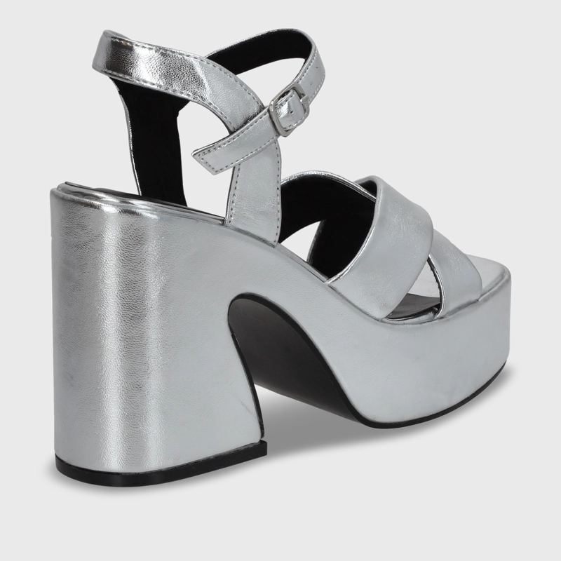 SANDALIA PLATAFORMA MUJER GOTTA PLATEADA 45701 - 6