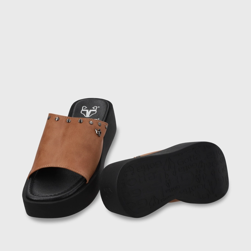 SANDALIA PLATAFORMA MUJER GOTTA CAMEL 53730 - 8