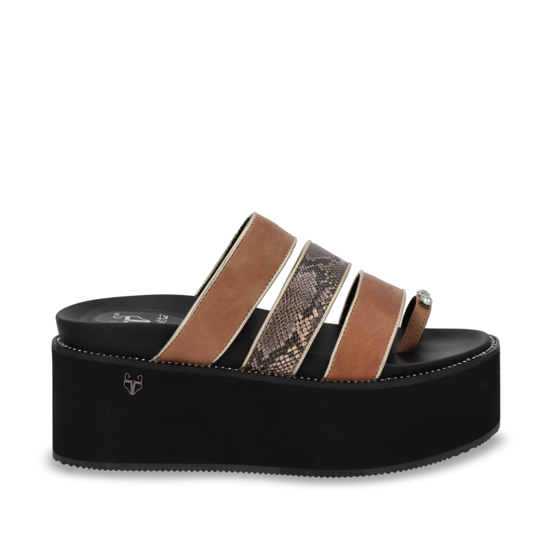 SANDALIA PLATAFORMA MUJER GOTTA BEIGE 15662 - 1