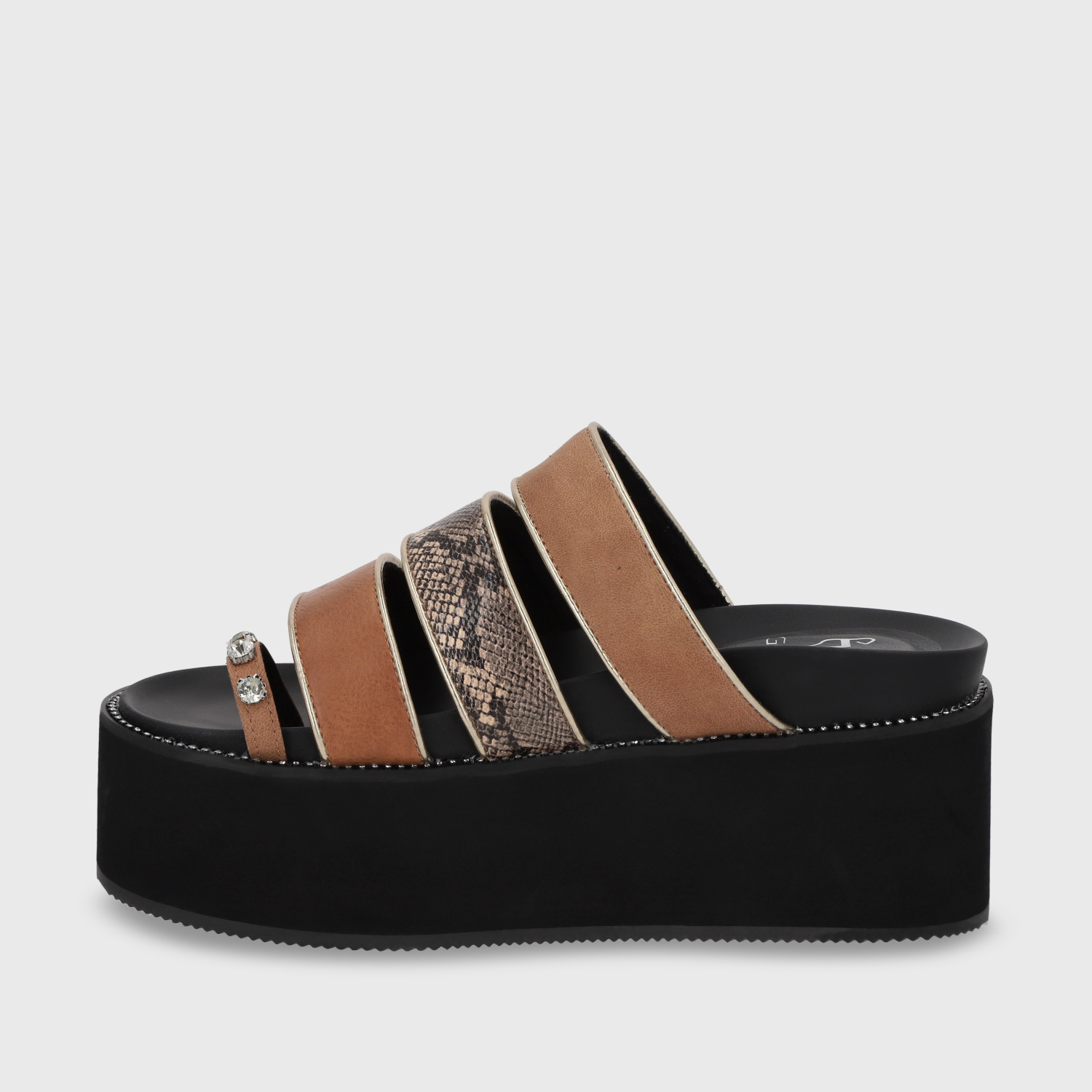 SANDALIA PLATAFORMA MUJER GOTTA BEIGE 15662 - 5