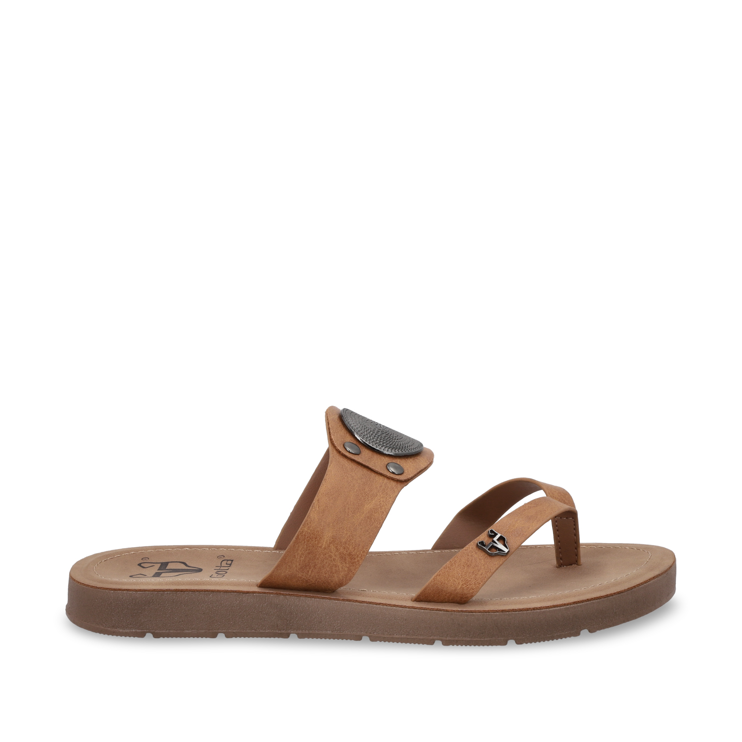 SANDALIA PLANO MUJER GOTTA CAMEL 13256 - 1