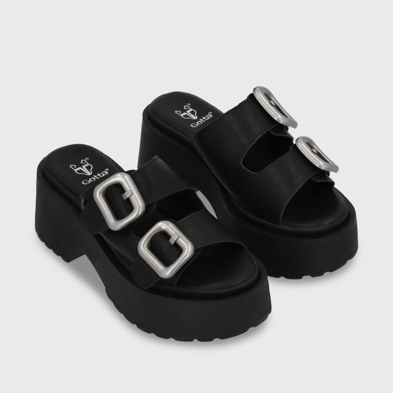 SANDALIA PLATAFORMA NEGRA MUJER GOTTA 45985 - 4