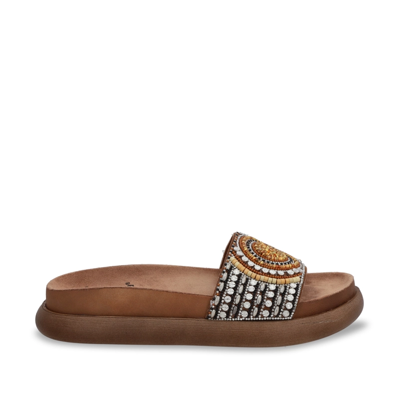 SANDALIA PLANA MUJER GOTTA BEIGE 53704 - 1