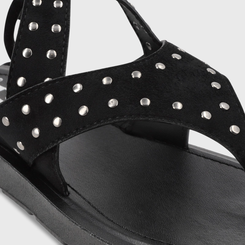 SANDALIA PLANO MUJER GOTTA NEGRO 13257 - 7