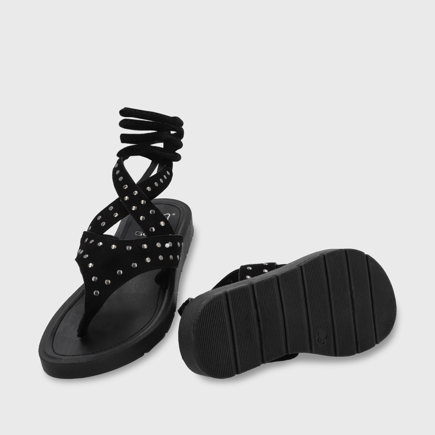 SANDALIA PLANO MUJER GOTTA NEGRO 13257 - 8