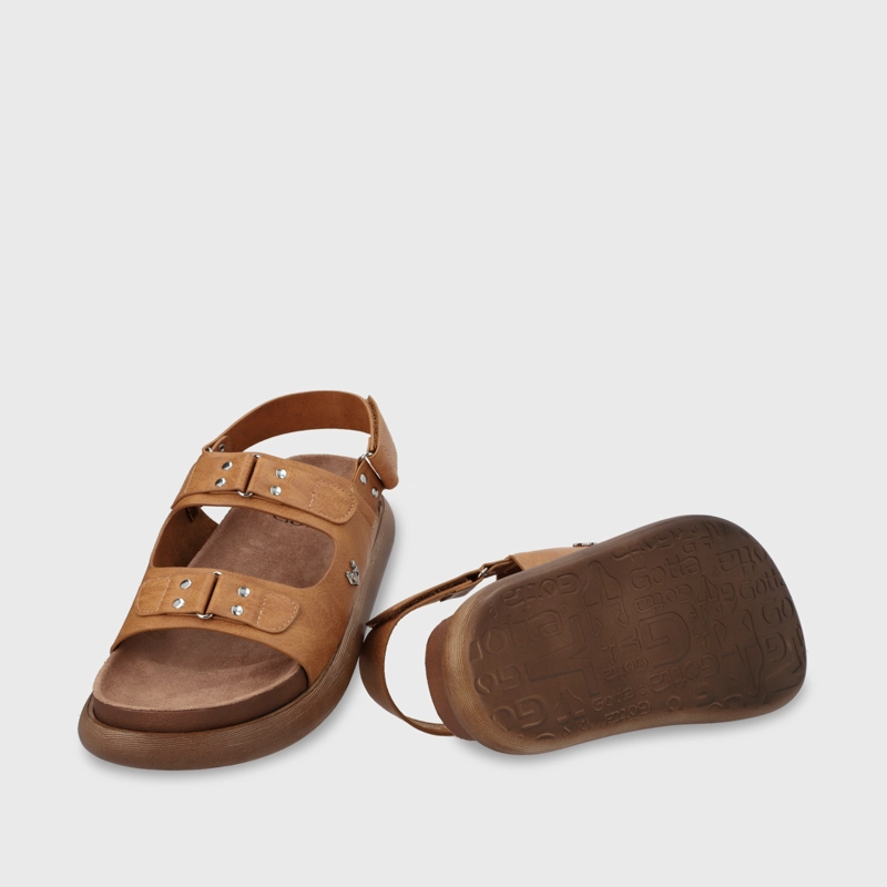 SANDALIA PLANO MUJER GOTTA CAFÉ 53701 - 8