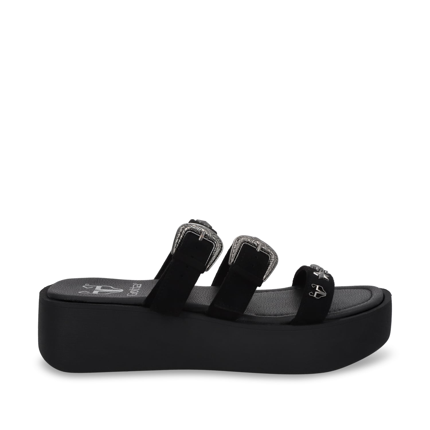 SANDALIA PLATAFORMA NEGRA MUJER GOTTA 53732 - 1