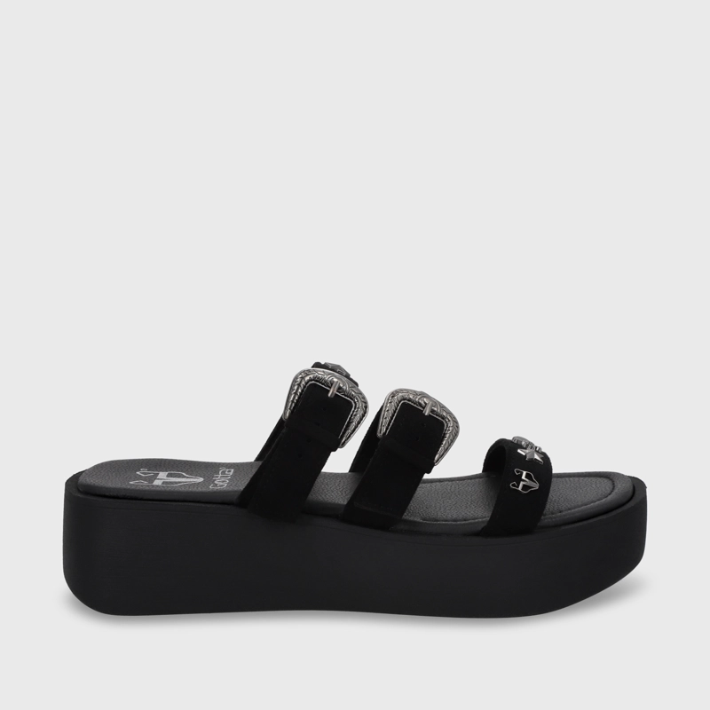 SANDALIA PLATAFORMA NEGRA MUJER GOTTA 53732 - 2