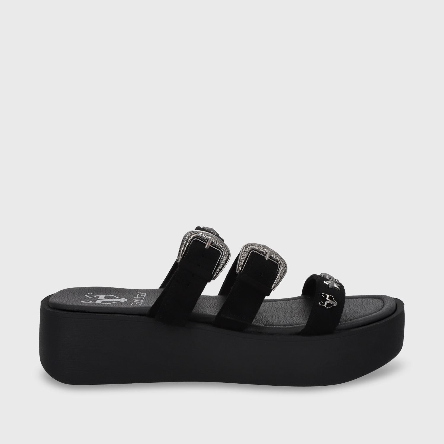 SANDALIA PLATAFORMA NEGRA MUJER GOTTA 53732 - 2