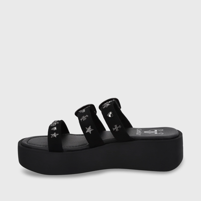 SANDALIA PLATAFORMA NEGRA MUJER GOTTA 53732 - 5