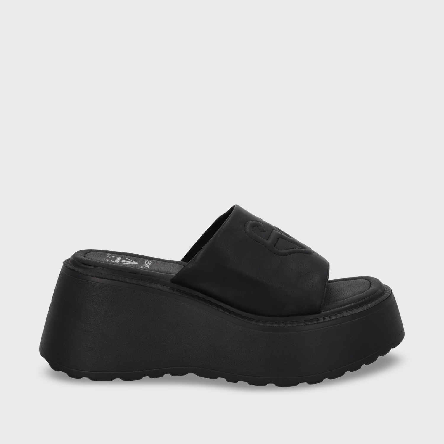 SANDALIA PLATAFORMA NEGRA MUJER 53720 - 2