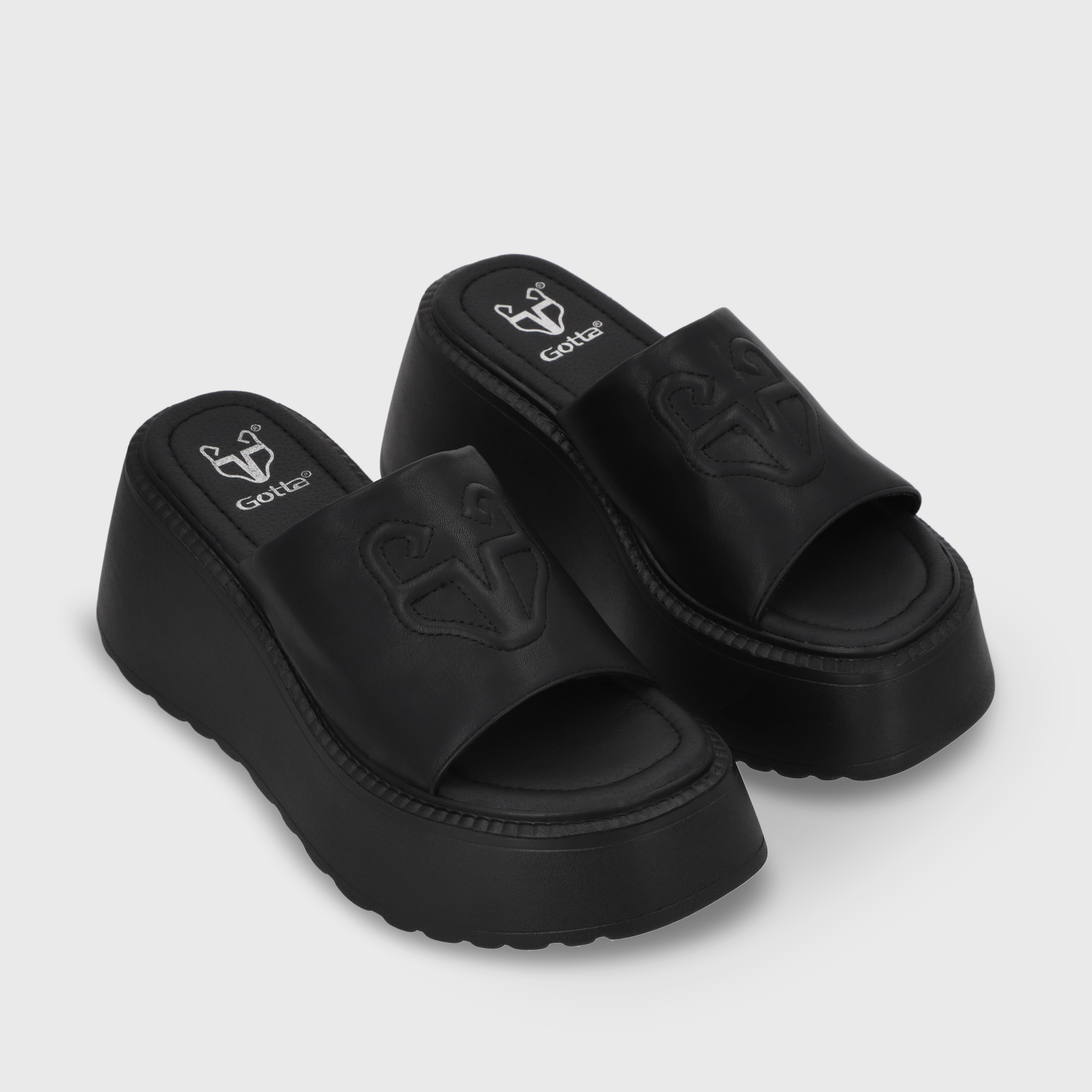 SANDALIA PLATAFORMA NEGRA MUJER 53720 - 4