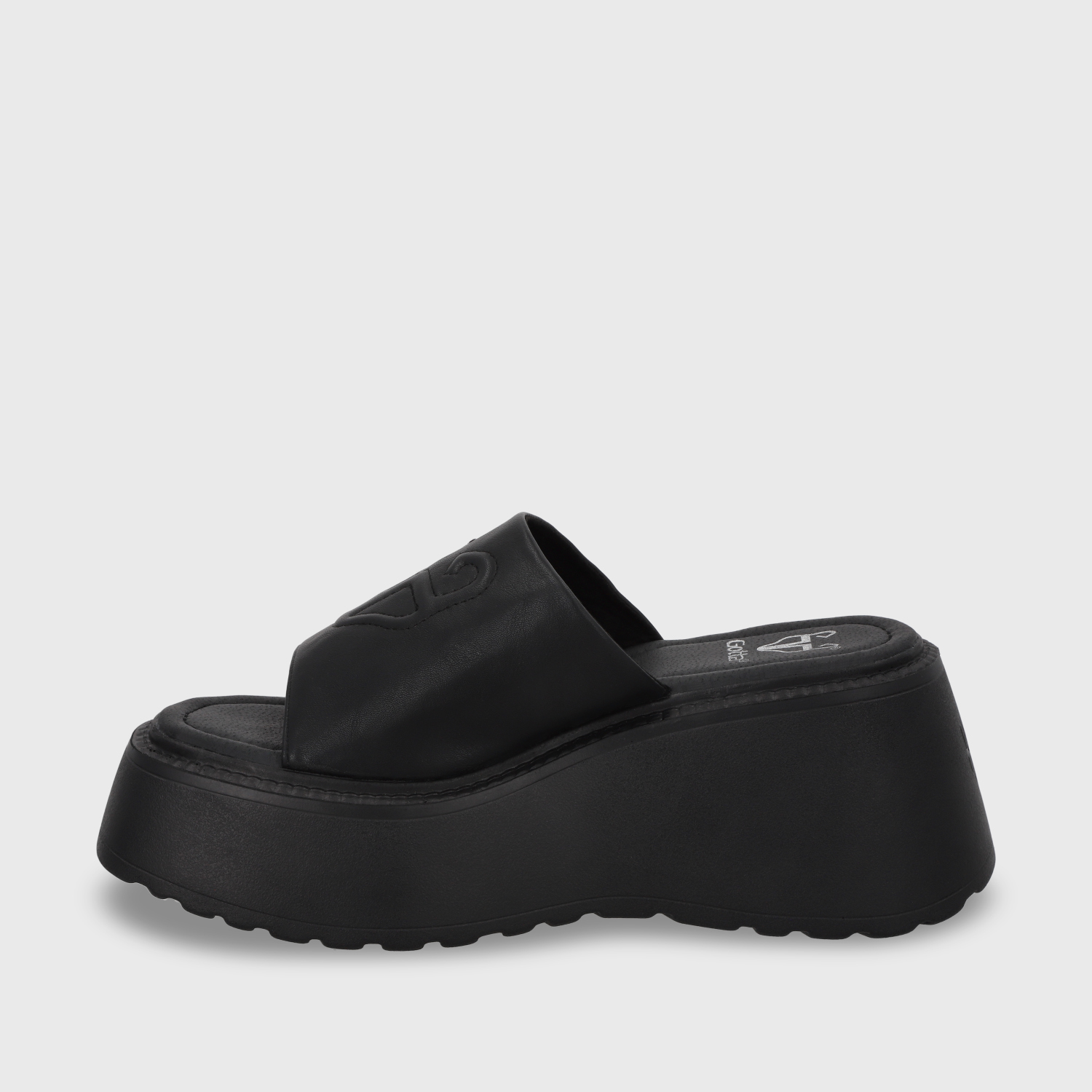 SANDALIA PLATAFORMA NEGRA MUJER 53720 - 5