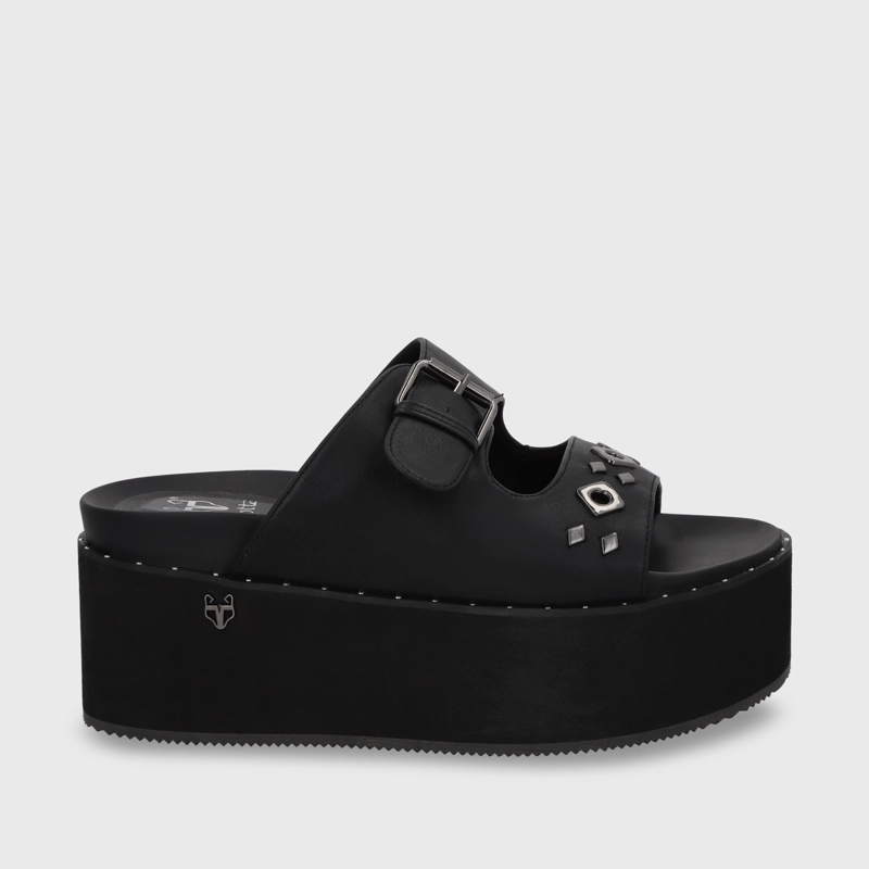 SANDALIA PLATAFORMA MUJER GOTTA NEGRO 1566D - 2