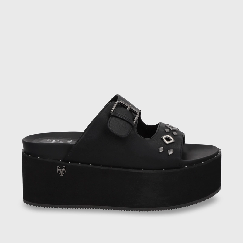 SANDALIA PLATAFORMA MUJER GOTTA NEGRO 1566D - 2