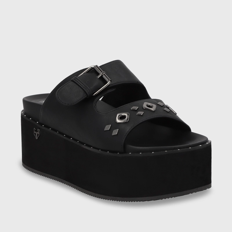 SANDALIA PLATAFORMA MUJER GOTTA NEGRO 1566D - 3