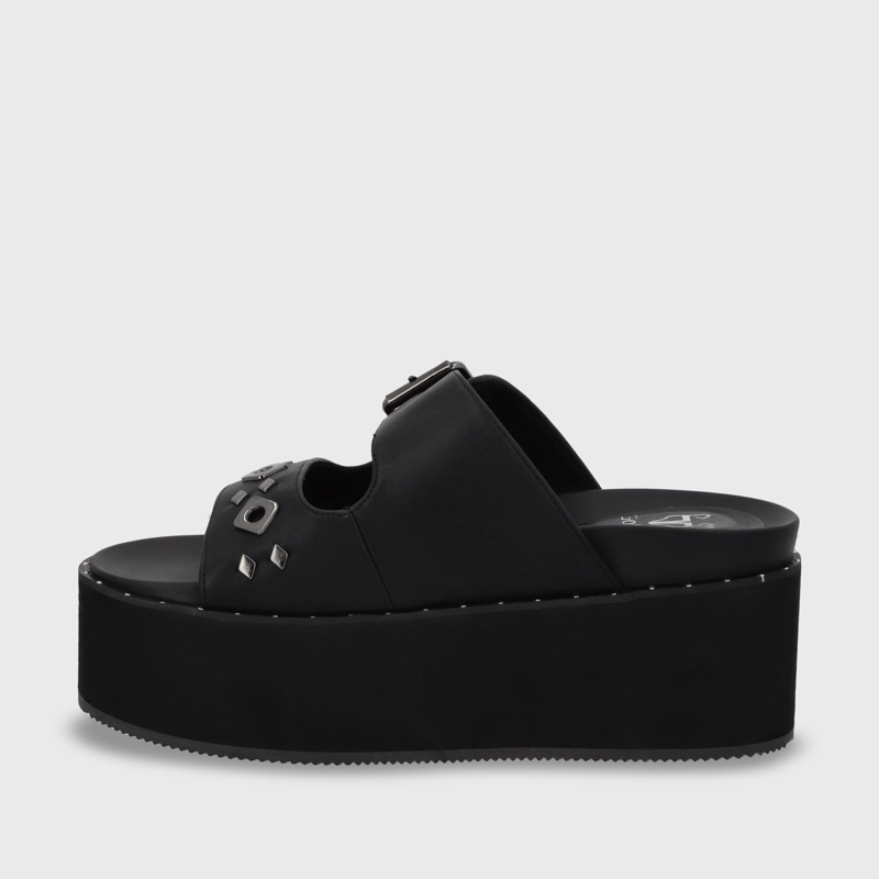SANDALIA PLATAFORMA MUJER GOTTA NEGRO 1566D - 5
