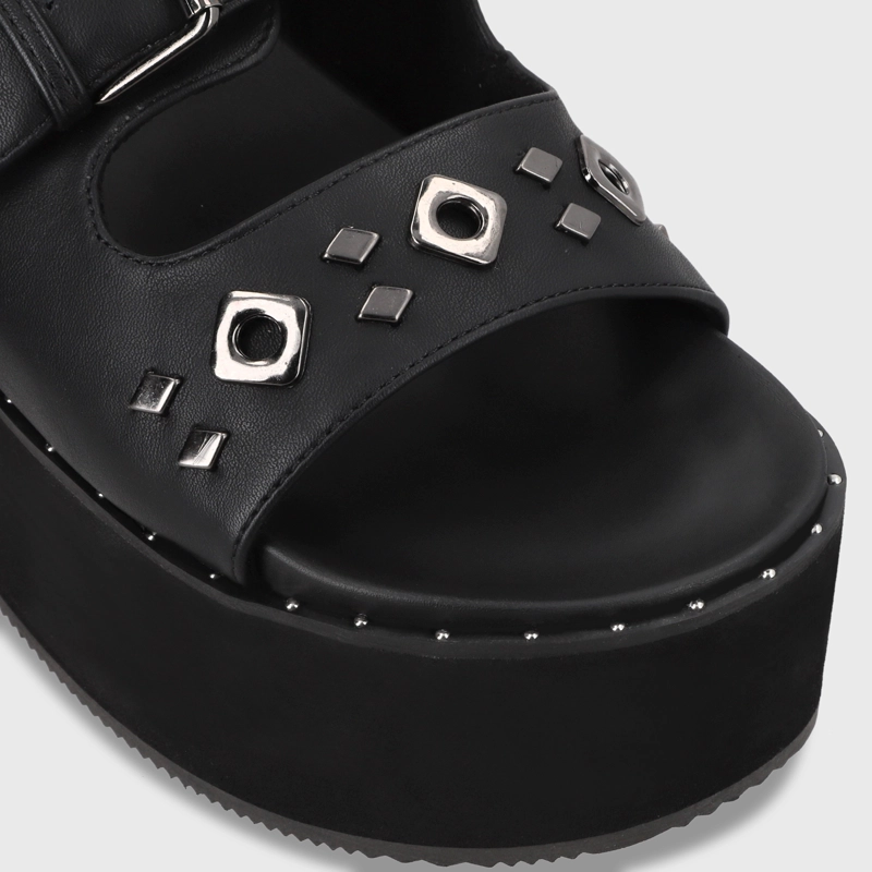 SANDALIA PLATAFORMA MUJER GOTTA NEGRO 1566D - 7
