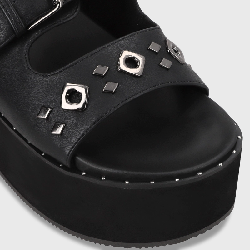 SANDALIA PLATAFORMA MUJER GOTTA NEGRO 1566D - 7