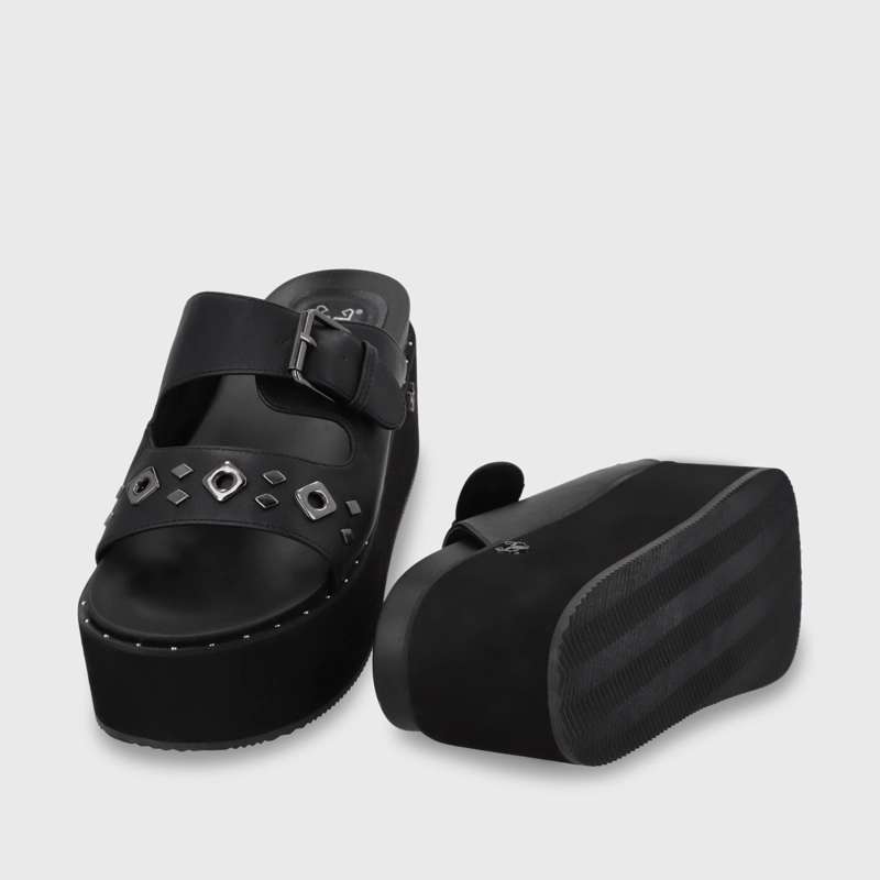 SANDALIA PLATAFORMA MUJER GOTTA NEGRO 1566D - 8