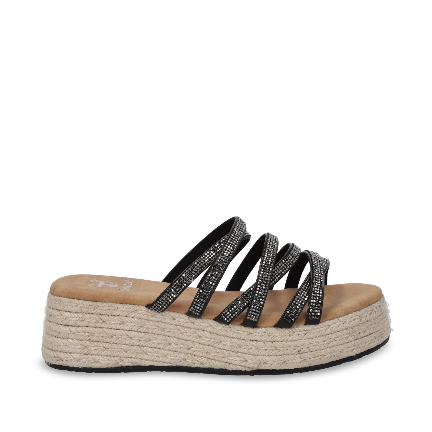 SANDALIA PLATAFORMA NEGRO MUJER 55972 - 1