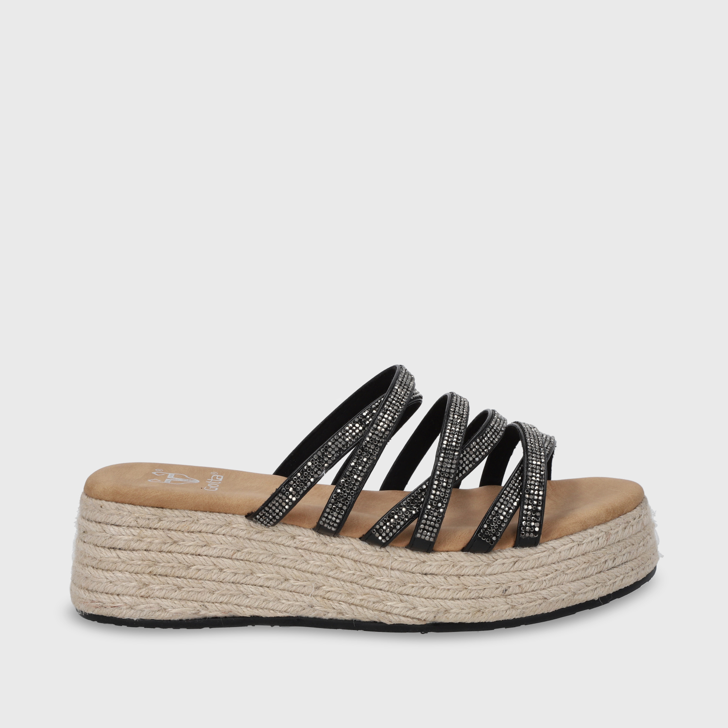 SANDALIA PLATAFORMA NEGRO MUJER 55972 - 2