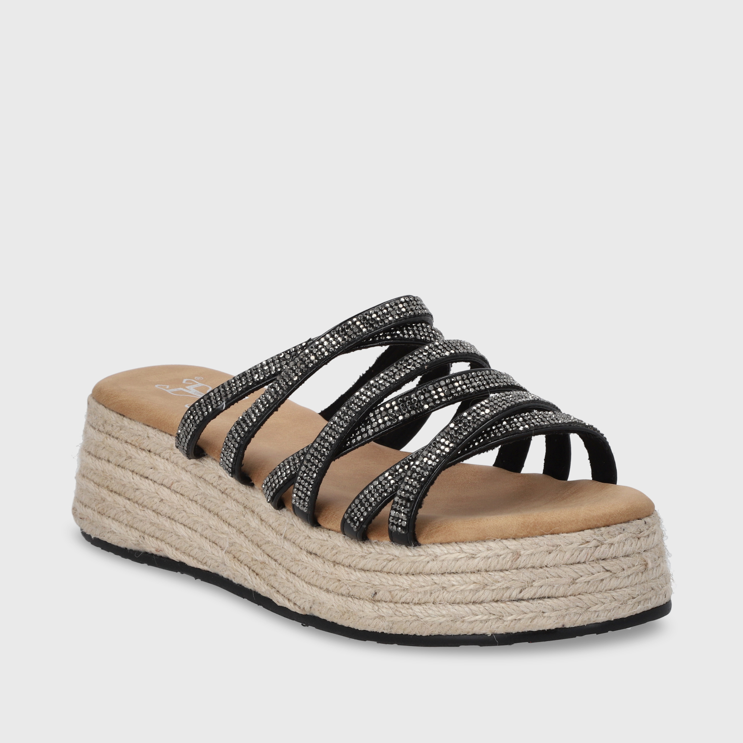 SANDALIA PLATAFORMA NEGRO MUJER 55972 - 3