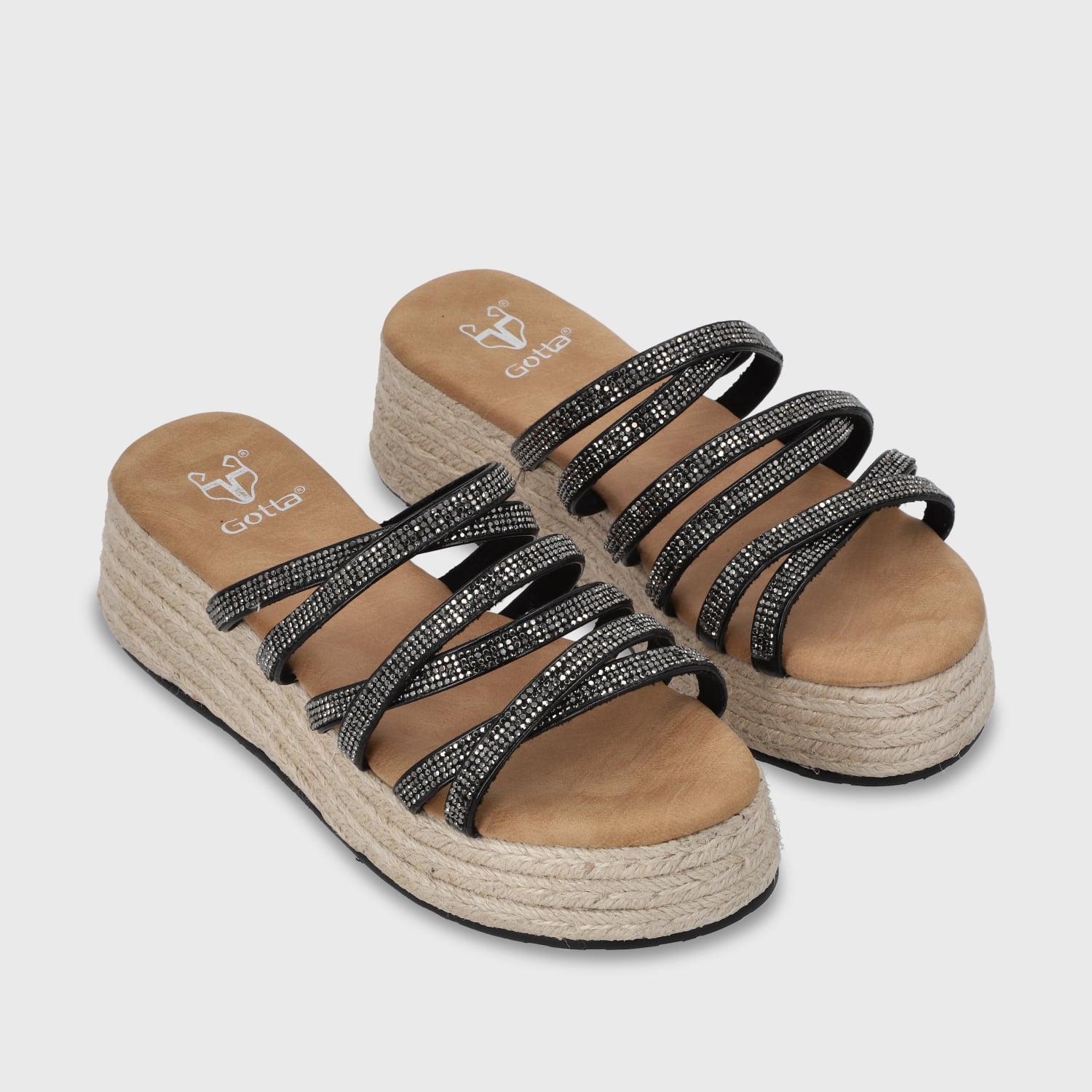 SANDALIA PLATAFORMA NEGRO MUJER 55972 - 4