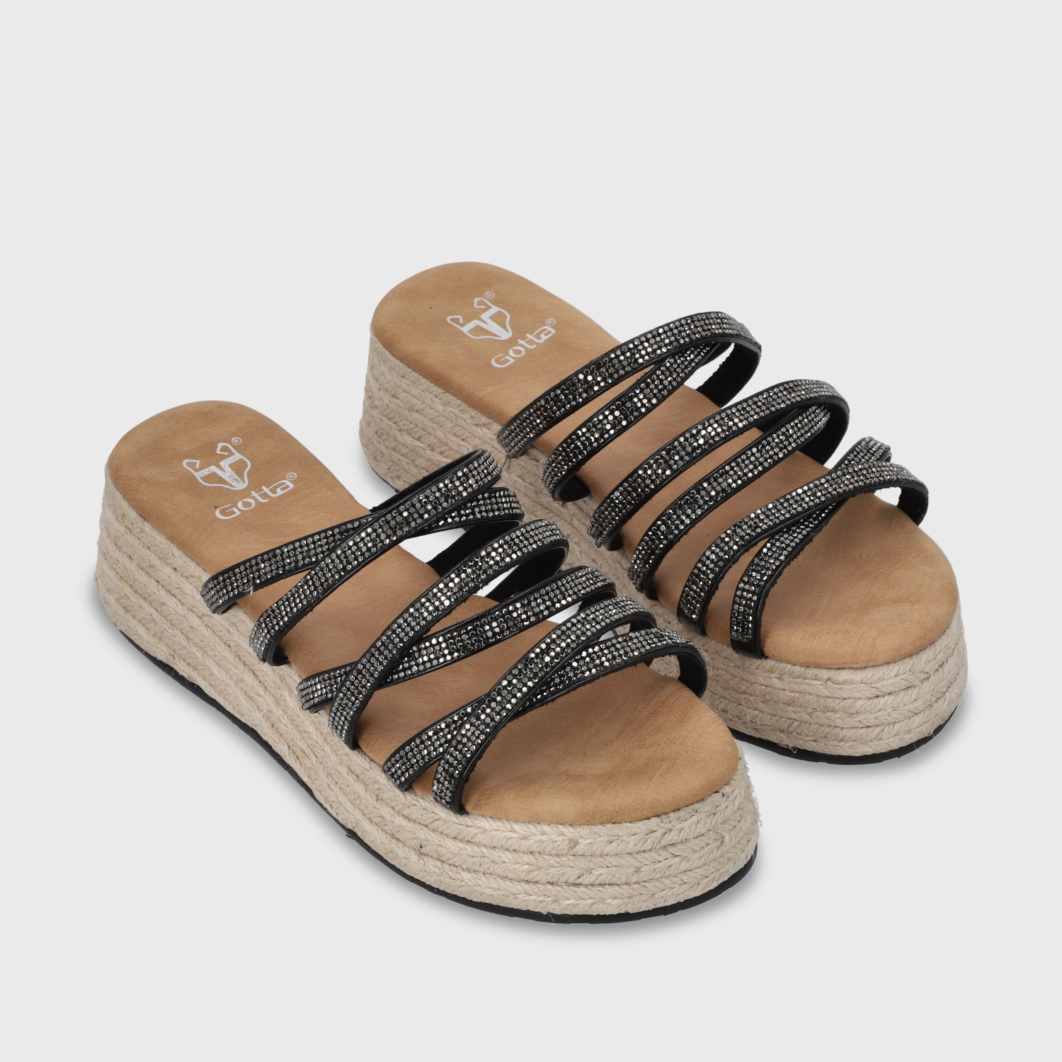 SANDALIA PLATAFORMA NEGRO MUJER 55972 - 4