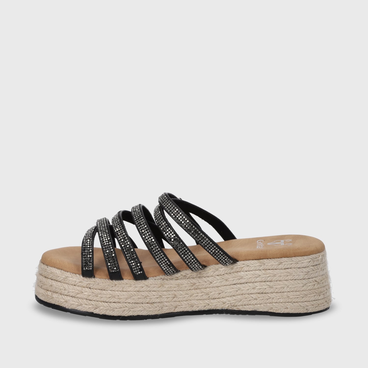 SANDALIA PLATAFORMA NEGRO MUJER 55972 - 5