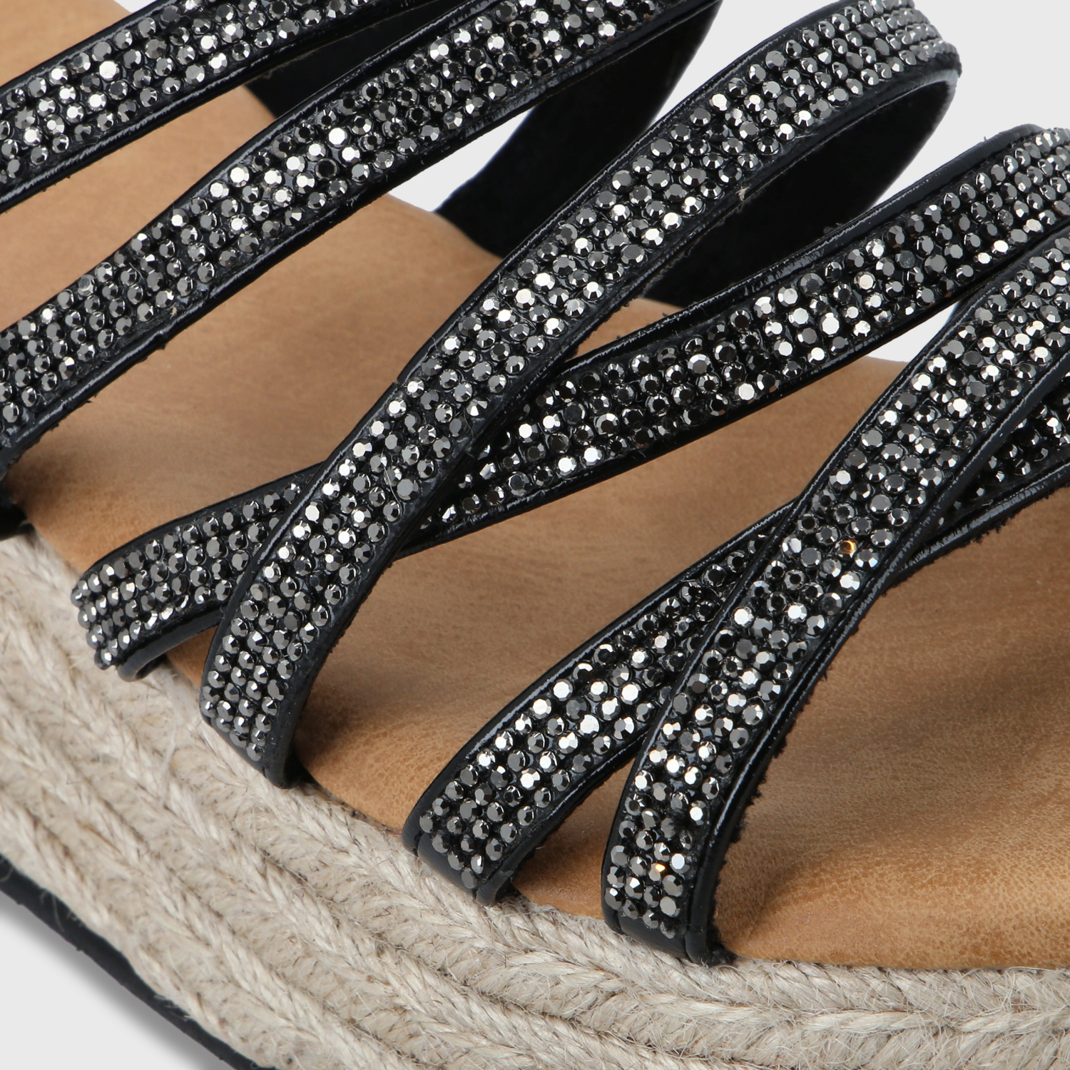 SANDALIA PLATAFORMA NEGRO MUJER 55972 - 7
