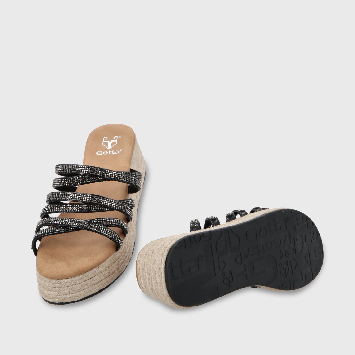 SANDALIA PLATAFORMA NEGRO MUJER 55972 - 8