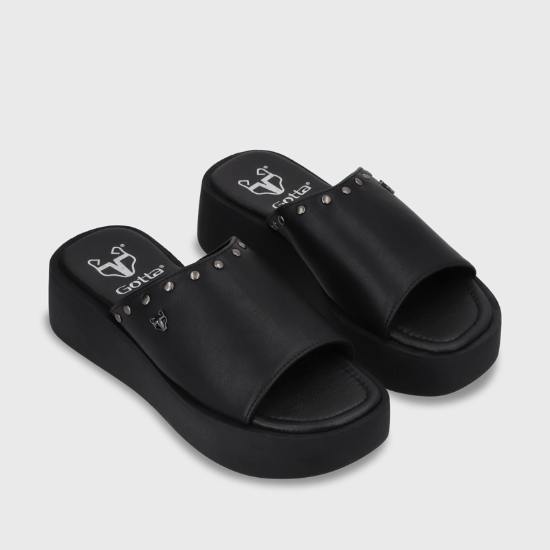 SANDALIA PLATAFORMA MUJER GOTTA NEGRO 53730 - 4
