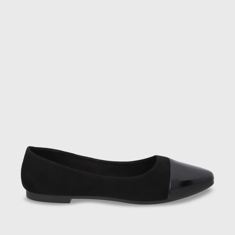 BALLERINA PLANA NEGRA MUJER 54020 - 2