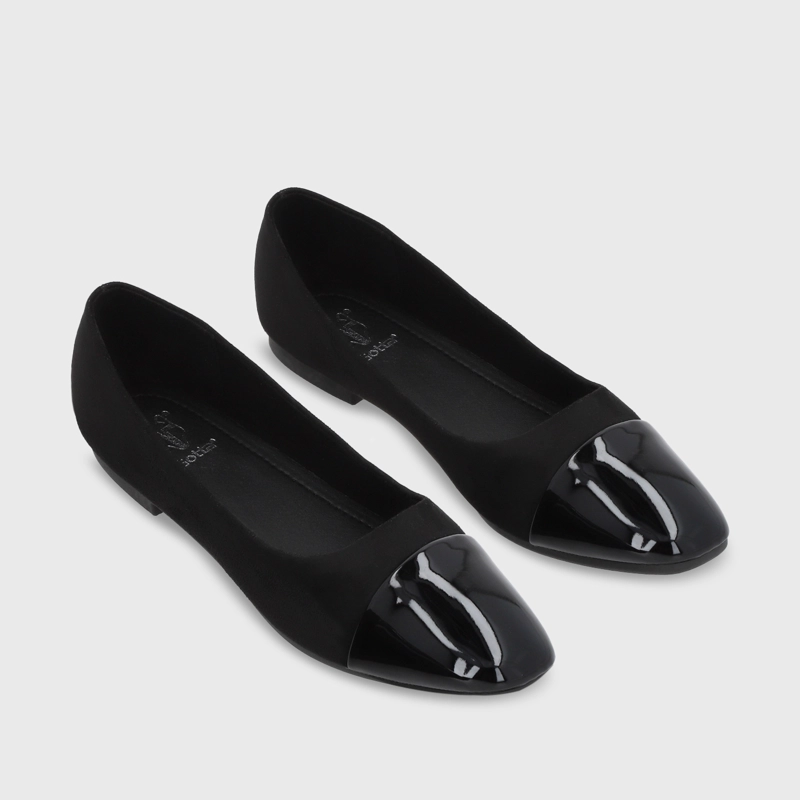 BALLERINA PLANA NEGRA MUJER 54020 - 4