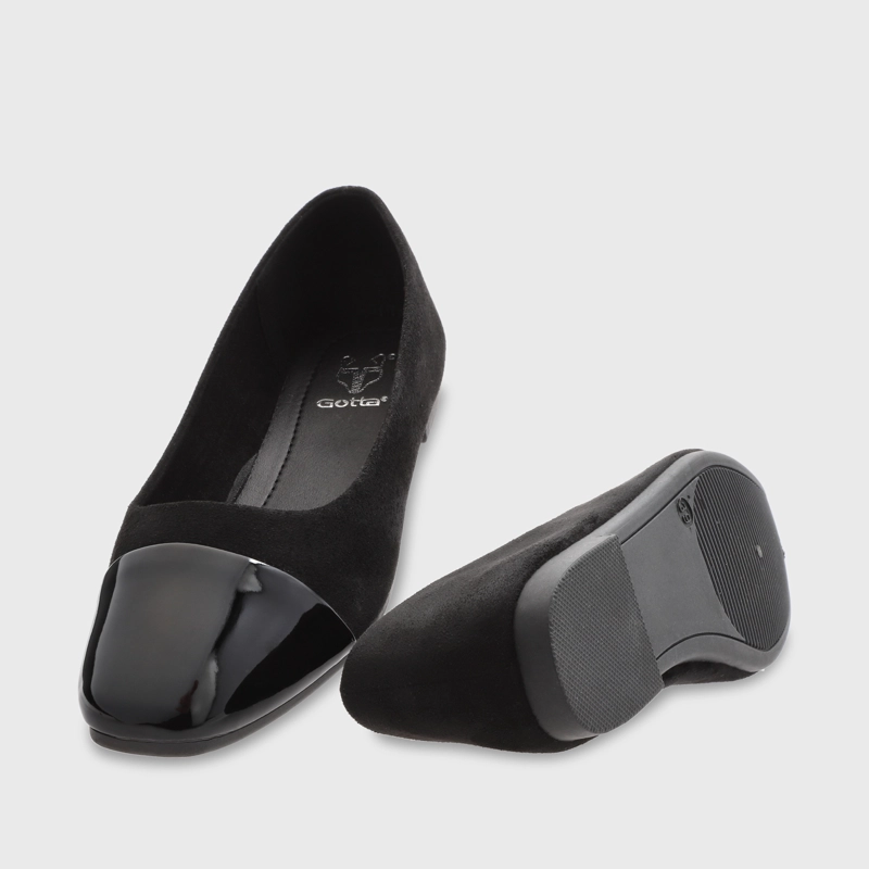 BALLERINA PLANA NEGRA MUJER 54020 - 8
